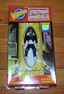 RARE CERTIFIED WIZARD AUTHENTIC BULLSEYE FIGURE (KLAUS JANSON SIGNED)